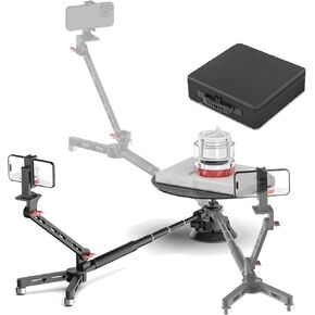 360° Spinning Camera Rig,Professional Photography Turntable,Rotating Camera Slider,Panoramic Shooting,Suction Cup Base