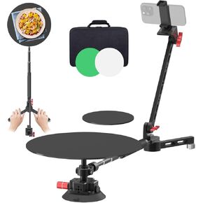 360 Degree Rotating Camera Slider, Professional Photography Turntable, 360 Degree Spinner, with Suction Cup Base
