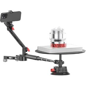 Professional Photo Video Rotating Camera Slider, for Product Photography, Commercial Video, 360 Degree Photography Spinner