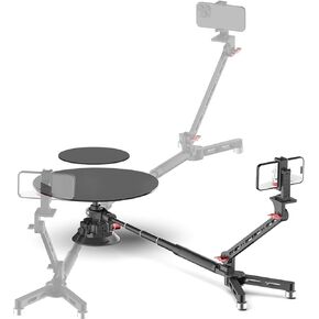 360 Degree Spinner, Professional Photography Turntable, Adjustable Shooting Angle, Rotating Video Platform