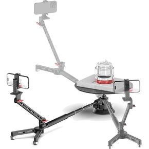 110cm Extendable Rotating Camera Slider, 360 Degree Professional Photography Turntable, Photo Video Camera Spinner, for Product Photography