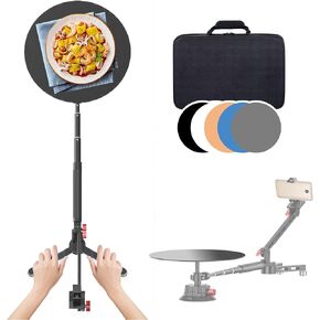 Professional Spinning Camera Rig,360 Spinning Phone/Camera Rig with Adjustable Arm & Suction Cup Base- Horizontal Surround/Overhead Surround
