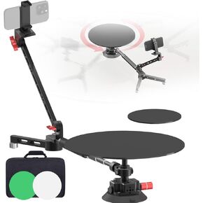 Professional Photography Turntable, Spin Table Platform Surround Photography, 360 Degree Spinner Rotating Camera Slider
