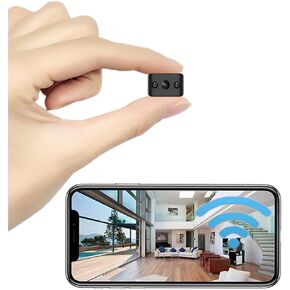 Mini Wireless Camera WIFI Security Camara Smallest 1080P HD Home Indoor Outdoor Cameras Room Dog Pet Cams, Nanny Cam 118 Angle Night Vision Tiny House Room Door Cam for Home,Can No Need WiFi Camera