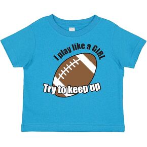 inktastic Football - Like a Girl Toddler T-Shirt