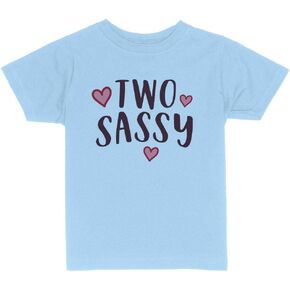 Two Sassy Birthday Toddler Kids T-Shirt