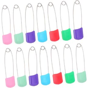 COHEALI 100pcs Assorted Color Boy Girl Diaper Brooches Boy Girl Safety for Cloth Diapers Lightweight Space-Saving Design for Travel Everyday Use