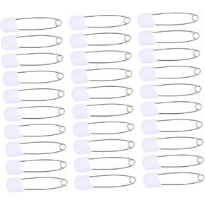 Housoutil Plastic Diaper Pin 50pcs Newborn Safety Pin for Clothes Brooch for Boys and Girls Jewelry Making
