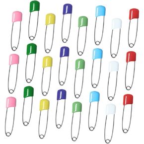 100pcs Plastic Head Safety Pins for Diapers Pins for Cloth Diapers Baby Clips
