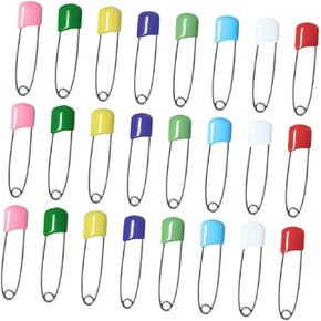 Gadpiparty Infant Plastic Head Diaper Pins Newborn Steel Nappy Pins for Baby Bibs Socks Sorting