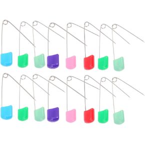 LIFKOME Child Diaper Safety Brooch 100pcs Kids Nappy Safety Pin Easy Locking Closures for Traditional Diapers Suitable for Laundry Crafting Home Organization