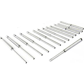 14 pcs Sioux Valve Seat Grinder Straight pilots Grinding Stems Hardened (top 0.385" inches) sizes from 4.5mm to 11/32" inches