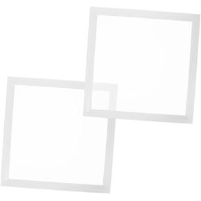 Popetpop 2pcs سقف ضوء السقف غطاء الناشر للمطبخ والحمام مركب الإضاءة صفيحة الإضاءة لغرفة المعيشة غرفة نوم
