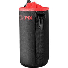 XPIX XL Neoprene Pouch Bag for DSLR Camera Lens (Canon, Nikon, Pentax, Sony, Olympus, Fujifilm, Panasonic, and More)