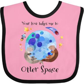 inktastic Your Love Takes Me To Otter Space Baby Bib