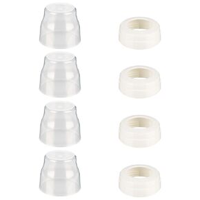 4 Pack Baby Bottle Ring Collars and Cap for Avent Anti-Colic Baby Bottle