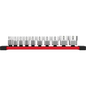 Milwaukee 48229403 3/8 Inch Standard Sae Socket Set with Storage Rail 10 Pieces Set
