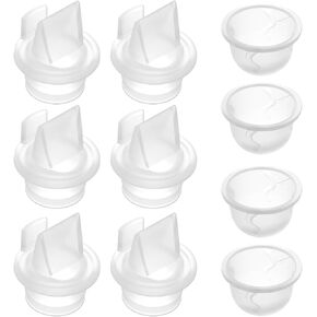 10pcs Breast Pump Accessories, Liquid Silicone Rubber Duckbill Valves and Diaphragm Breast Pump Replacement Parts for Zomee Z1/Z2 Breastfeeding Accessory for Motif Twist