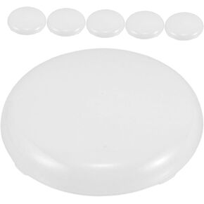 6pcs Round Lampshade Diffuser Translucent White Light Covers for Balanced Illumination Enhanced Light Distribution and Minimal Shadows Drum Lampshades