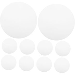 Garneck 10pcs انتشار ضوئي أغطية مواد مواد متينة للإضاءة لإضاءة مكاتب المنازل والمساحات التجارية متعددة الاستخدامات والمساحات التجارية