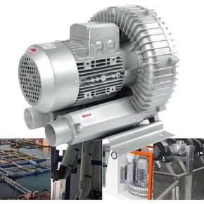 High Pressure Blower with Aluminum Housing & Impeller, 2980rpm/Min, Air Volume 50m³-210m³, Power 120W-1100W Optional (750W)