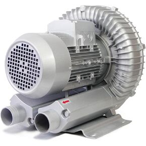 Industrial Regenerative Blower, Aluminum Housing & Impeller, Blow-Suck Dual-Purpose, Air Volume 50m³-210m³, for Dust Removal (180W)