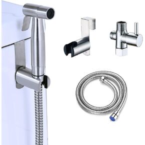 Bidet Sprayer for Toilet, Handheld Sprayer Kit, Hand Held Bidet, Cloth Diaper Sprayer Set Easy to Install