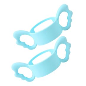 SUPVOX Feeding Bottle Handle Set 2 Pack Silicone Baby Bottle Holders for Easy Drinking