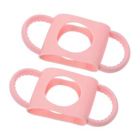 Milisten 2pcs Silicone Bottle Handles Lightweight Portable Anti-Slip Grip for Easy Use for Bottles and Boys and Girls Tumbler for Travel and Storage