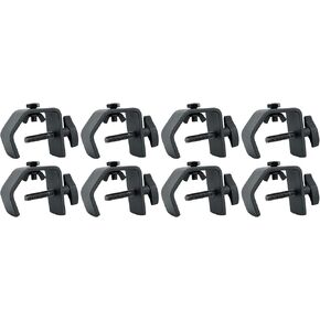 (8) Rockville LC70 Heavy Duty C Clamp - Mount Light Up to 70 LBS, Adjustable Knob
