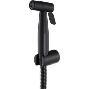 HandheldSprayer for Toilet Brass Baby Cloth Diaper Sprayer Portable Hand Held ToiletSprayer Head withHose and Bracket, for Feminine Wash, Easy to Install,Black(Black)