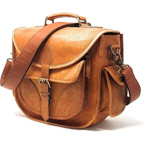 Leather Camera Bag for Women, Vintage Crossbody Camera Bag with Removable Insert for Mirrorless & Small DSLR Cameras, Genuine Leather