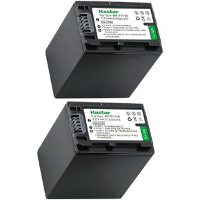 Kastar 3-Pack NP-FH100 Battery Replacement for Sony DCR-SR62, DCR-SR65, DCR-SR77, DCR-SR8, DCR-SR80, DCR-SR82, DCR-SR85, DCR-SR87, DCR-SR90, DCR-SX30, DCR-SX31, DCR-SX40, DCR-SX41, DCR-SX50 Camera