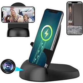 Dome Security Camera, 2.4/5GHz Smart Indoor Baby/Pet Monitoring Cam with Wirless Charger, Motion Detection, Phone APP, Rotate Lens 251°Viewing Angle for Home Security