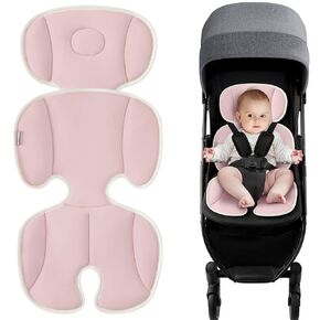 Baby Stroller Cooling Pad Universal Soft Cooler Pad Breathable Adjustable Car Seat Liner Detachable 2-Piece Cooling Cushion Fits Strollers, Car Seat, High Chair, Bassinet, Swing