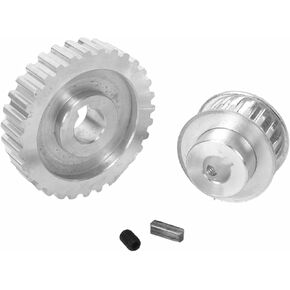 2Pcs Metal Synchronous Pulley Gear Motor Belt Gear Drive Wheel Gear Mini Lathe Gears, Metal Cutting Machine Lathe