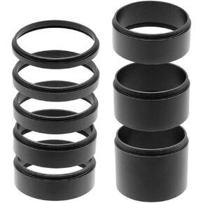 Astronomical Telescope Extension Tube Telescope T2 Extension Tube M42x0.75 Kit Length 3/5/7/10/12/15/20/30mm (8pcs)