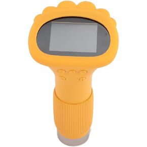 Portable Digital Microscope Camera, 1000X 2.0 Inch Color Screen with 8 LED Lights for Kids Adults, USB HD Inspection Handheld Microscope Camera (Yellow)