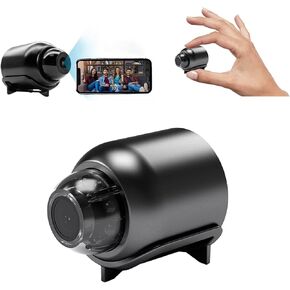 1080P HD Mini WiFi Camera - Night Vision Included, Motion Detection Remote Monitoring 160° Wide Angle Micro Monitor Small Cam for Baby Room Home Office Warehouse (1PCS)
