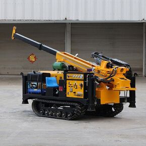 Crawler Drill Rig, Hydraulic Diamond Core Machine, for Mineral Exploration, Water Well Construction, Geotechnical Surveys and Core Testing