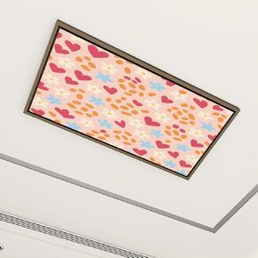6 Pack Fluorescent Light Covers for Ceiling Lights seamless pattern cute funny cats cartoon style Ideal kids for fabric Decorative Magnetic Fluorescent Light Filters for Classroom Office Home 4x2 ft