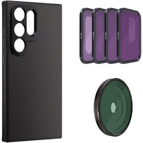 FREEWELL Pro Filmmaker Case & ND, CPL Filters Kit Compatible with Samsung Galaxy S24 Ultra- 17mm Lens Slot