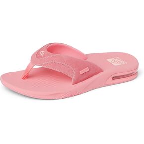 Reef Women's Fanning Flip-Flop, Strawberry Suede, 9