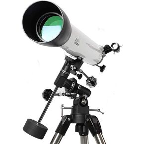 Stargazing Telescope 80900 Professional Astronomical Reflector Telescope with Fully Coated Glass Optics 10/25mm 2 Eyepieces