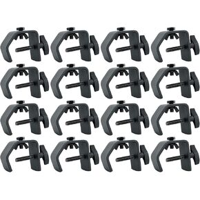 (16) Rockville LC70 Heavy Duty C Clamp - Mount Light Up to 70 LBS, Adjustable Knob