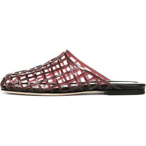 Caradise Jelly Slides Shoes for Women Slip On Clear Mesh Flats Closed Toe Jelly Sandals Mules Comfort Summer Slippers