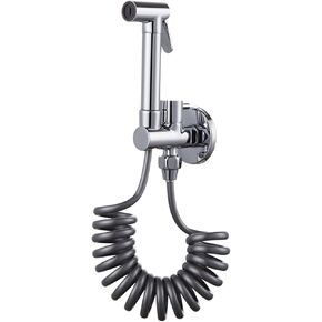 Sprayer Brass Chrome HandheldSprayer for Toilet Portable Baby Cloth Diaper SprayerAttachment withHose for Feminine Wash, Pet Washing,3m Hose(3m Hose)