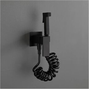 Sprayer Brass Portable HandheldSprayer for Toilet Black Baby Cloth Diaper Sprayer for Hot and Cold Water Hand Held ToiletSprayer Head withHose for Feminine Wash,B(B)