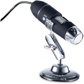 1600x Digital Microscope Phone Computer Compatible 8 Led Lights Plastic Electronic Components