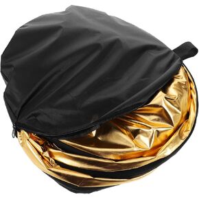 Round Photography Light Diffuser 5-in-1 Reflector Diffuser Large Size Portable Design 110cm